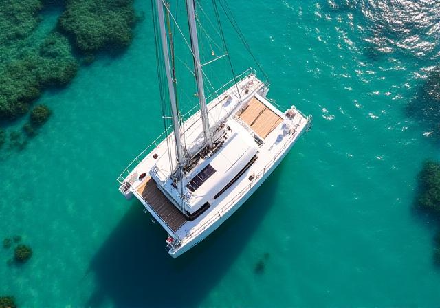 Catamarano moderno per crociere familiari